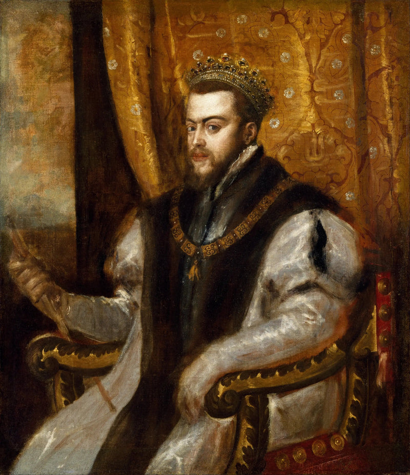 O rei Filipe II da Espanha - Titian