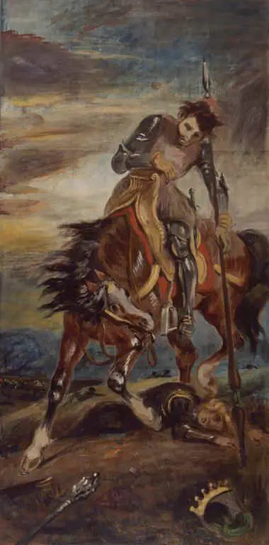 O rei Roderico - Eugène Delacroix