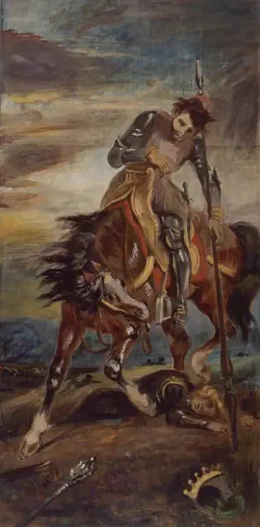 O rei Roderico - Eugène Delacroix