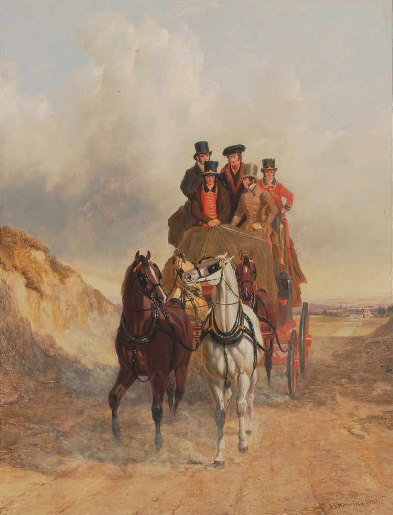O Correio Real na estrada - John Frederick Herring, Sr.