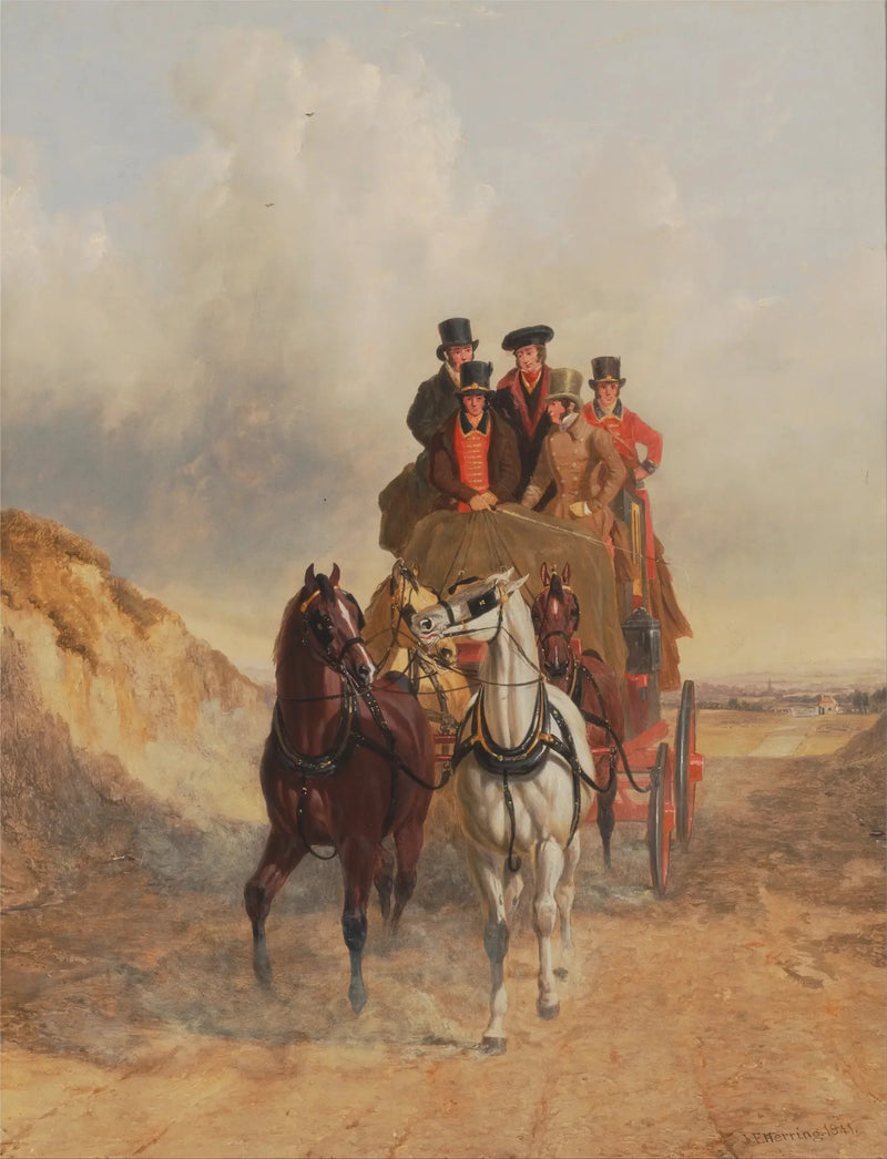 O Correio Real na estrada - John Frederick Herring, Sr.
