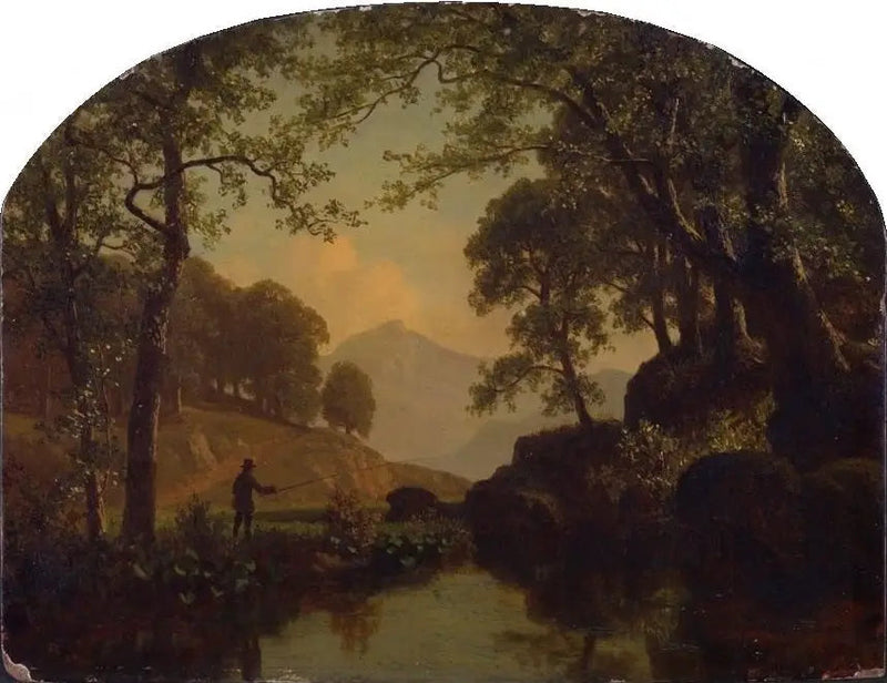 O riacho de trutas - Albert Bierstadt