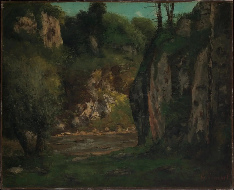 O riacho escondido - Gustave Courbet