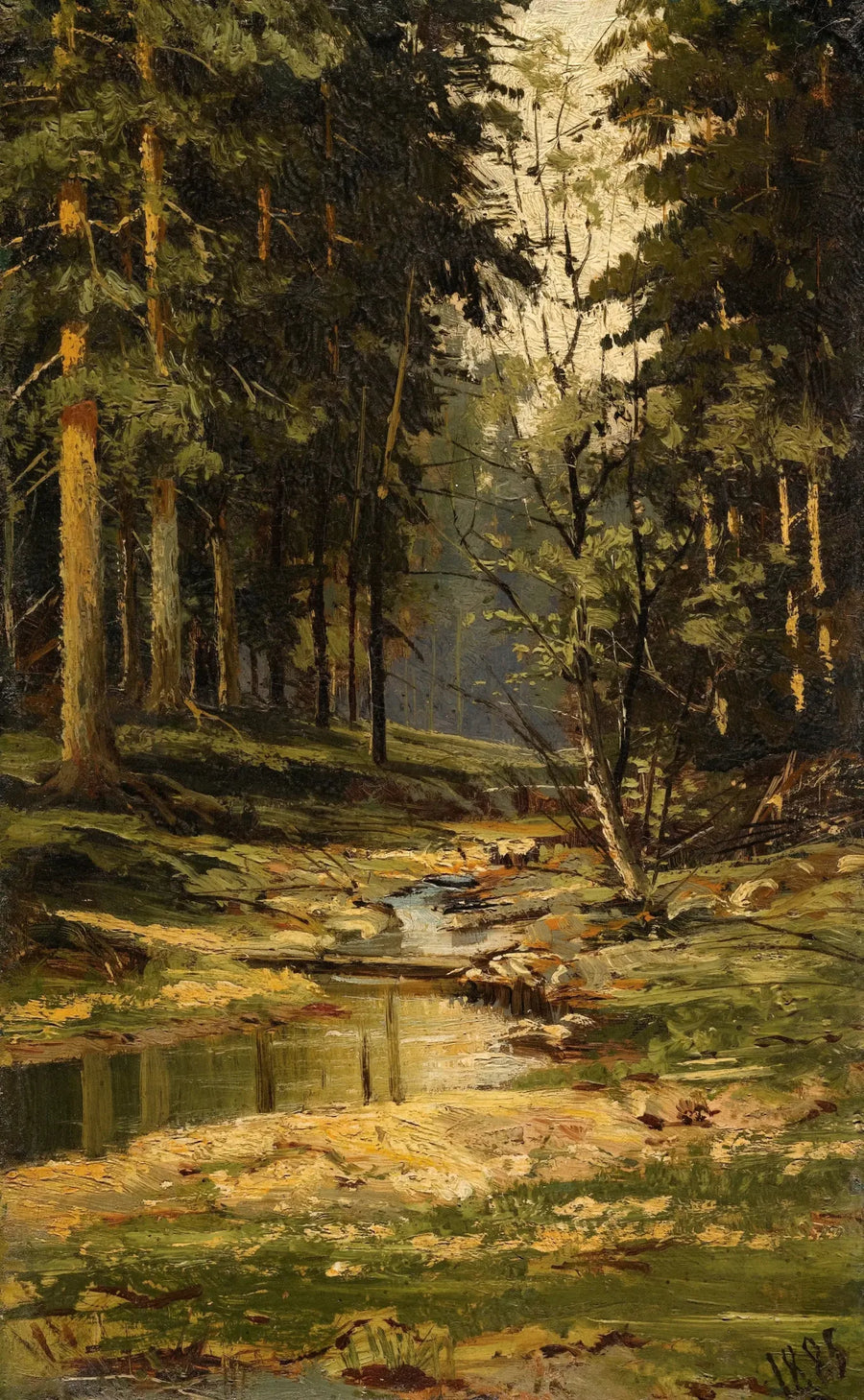 O riacho da floresta - Ivan Chichkine
