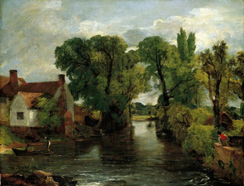 O riacho do moinho, a casa de Willy Lott - John Constable
