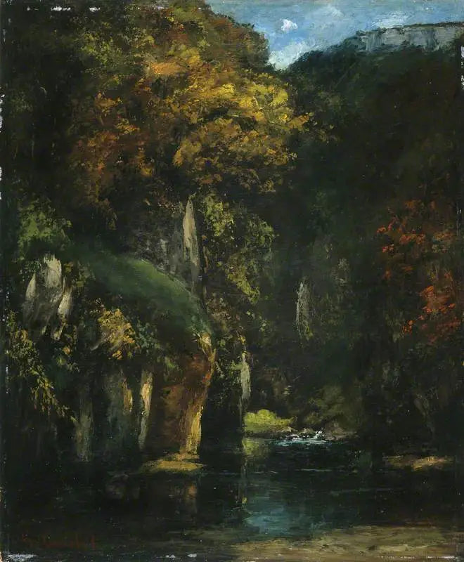 O riacho do Poço Negro - Gustave Courbet