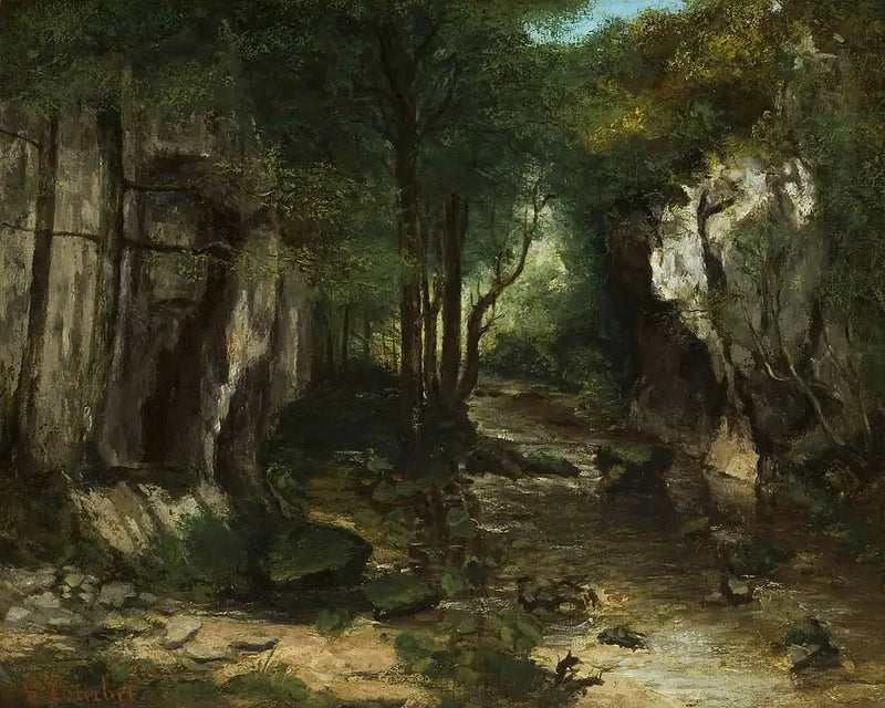 O riacho do Poço Negro - Gustave Courbet