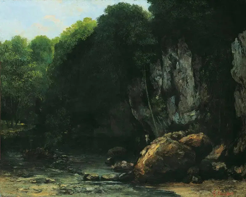 O riacho do Poço Negro - Gustave Courbet
