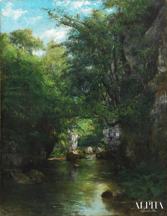 Le ruisseau - Gustave Courbet - Reproductions de tableaux et peintures haut de gamme