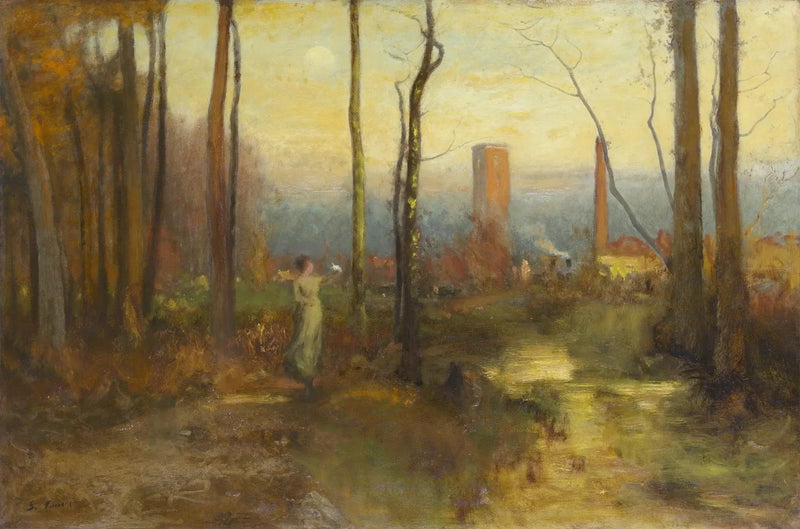 O riacho Mill, Montclair, Nova Jérsei - George Inness