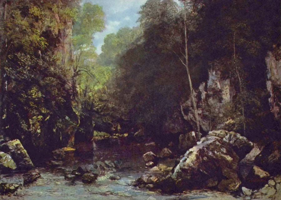 O riacho negro - Gustave Courbet