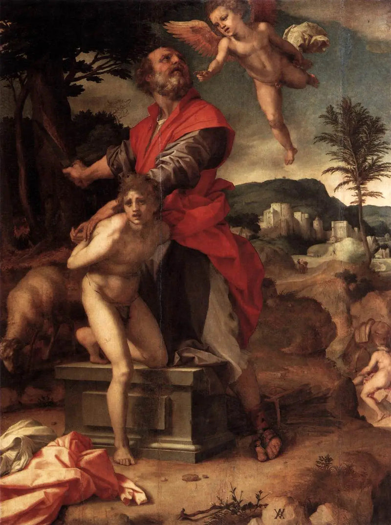 O Sacrifício de Isaac - Andrea del Sarto