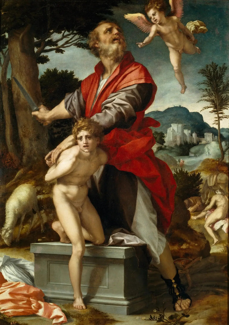 O sacrifício de Isaac - Andrea del Sarto