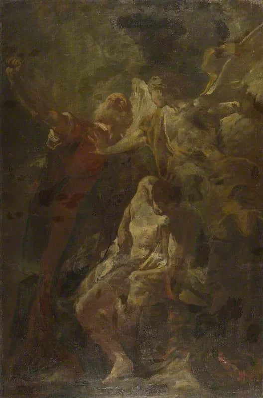 O sacrifício de Isaac - Giovanni Battista Piazzetta