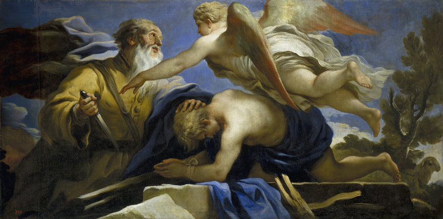 O sacrifício de Isaac - Luca Giordano
