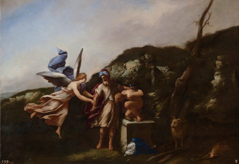 O sacrifício de Isaac - Luca Giordano