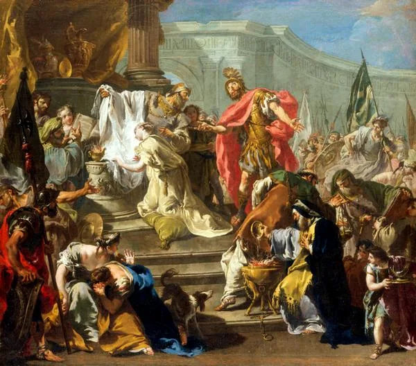 O Sacrifício da Filha de Jefté (Pittoni, Southampton) - Giovanni Battista Pittoni