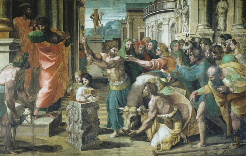 O sacrifício de Lystra - Raphaël Sanzio