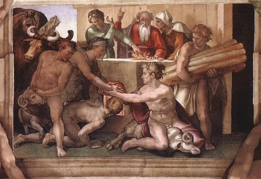 O Sacrifício de Noé - Michelangelo
