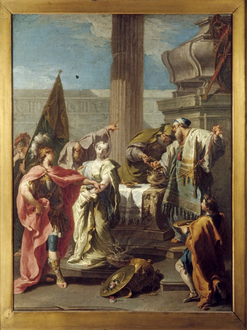 O sacrifício de Polixena no túmulo de Aquiles - Giovanni Battista Pittoni