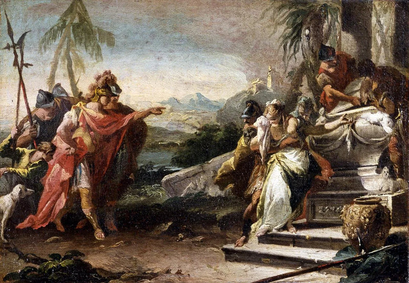 O sacrifício de Polixena - Giovanni Battista Pittoni