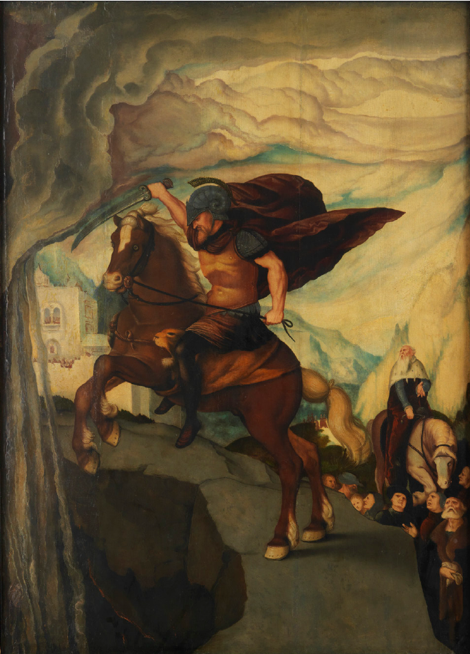 O sacrifício de si mesmo de Marcus Curtius - Hans Baldung Grien
