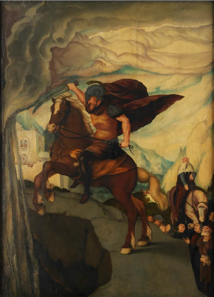 O sacrifício de si mesmo de Marcus Curtius - Hans Baldung Grien
