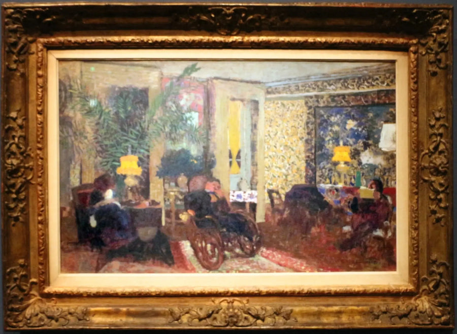 O Salão com Três Lâmpadas, rua Saint-Florentin - Édouard Vuillard