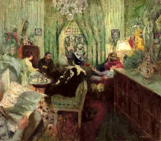 O Salão de Madame Aron - Édouard Vuillard