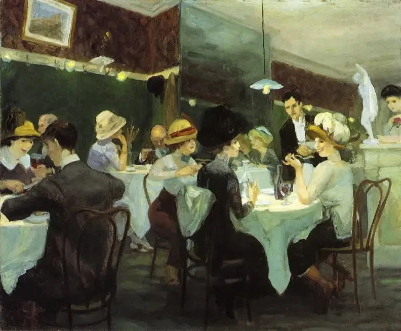 Sábado à noite de Renganeschi - John Sloan