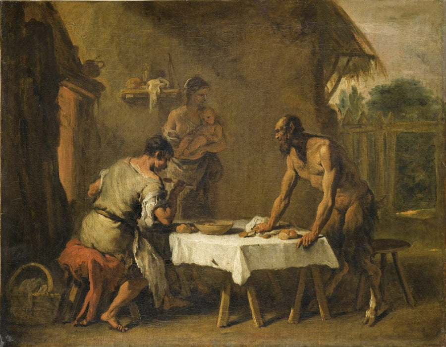 O sátiro e o camponês - Sebastiano Ricci