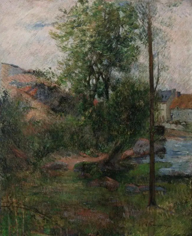 O Salgueiro à Beira do Aven - Paul Gauguin