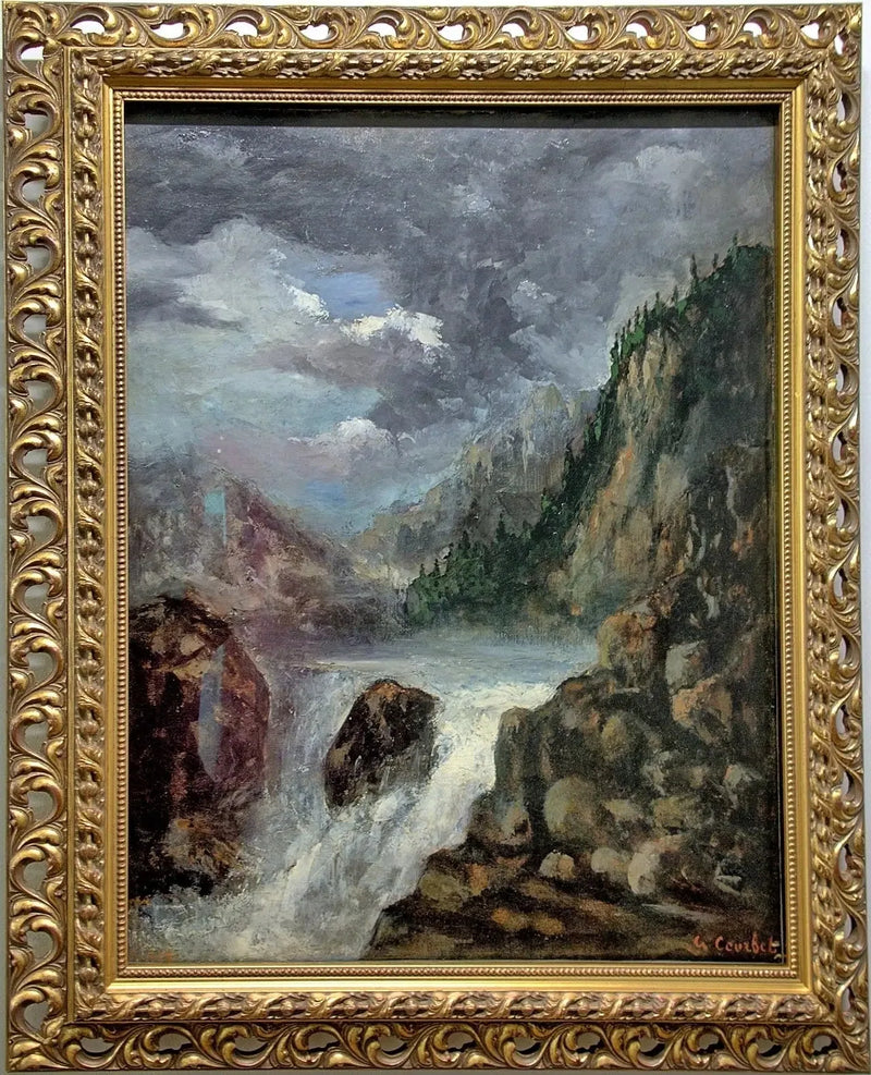 O Salto do Doubs - Gustave Courbet