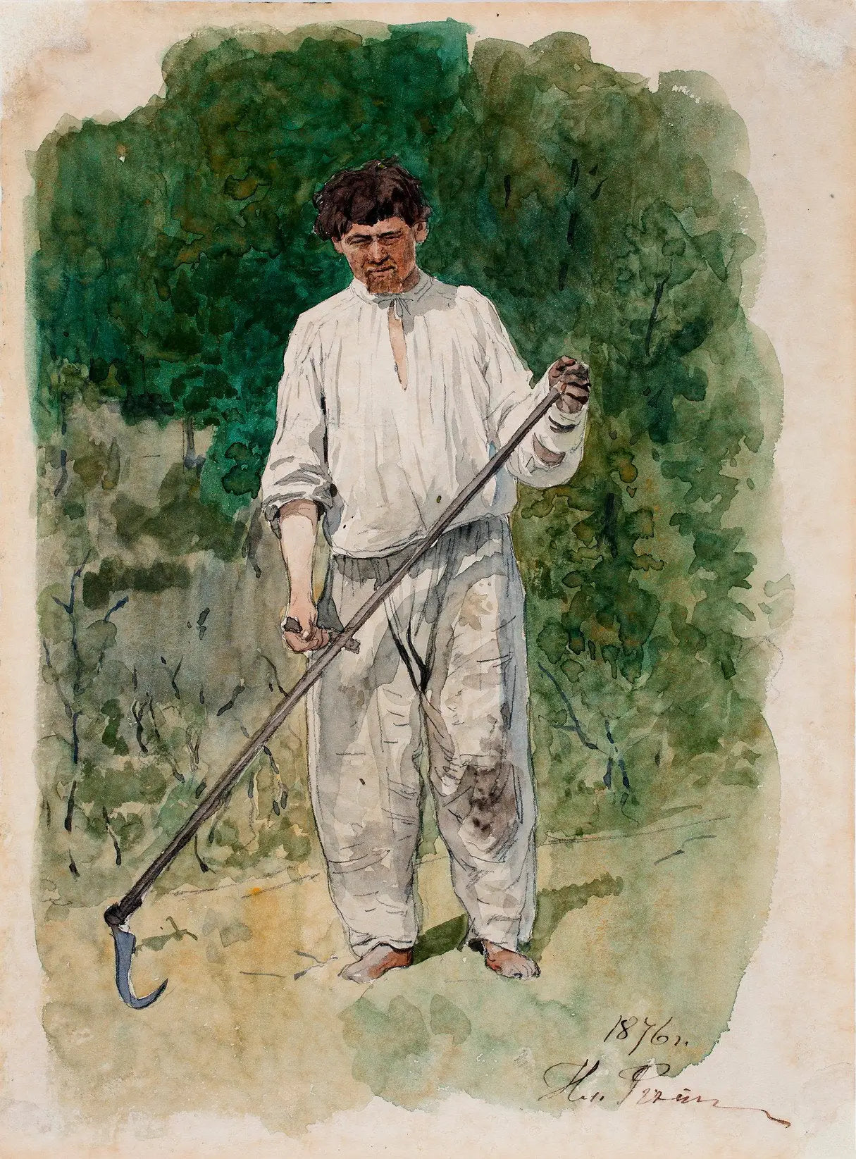 Le Scytheman - Ilya Repin - Alpha Reproduction