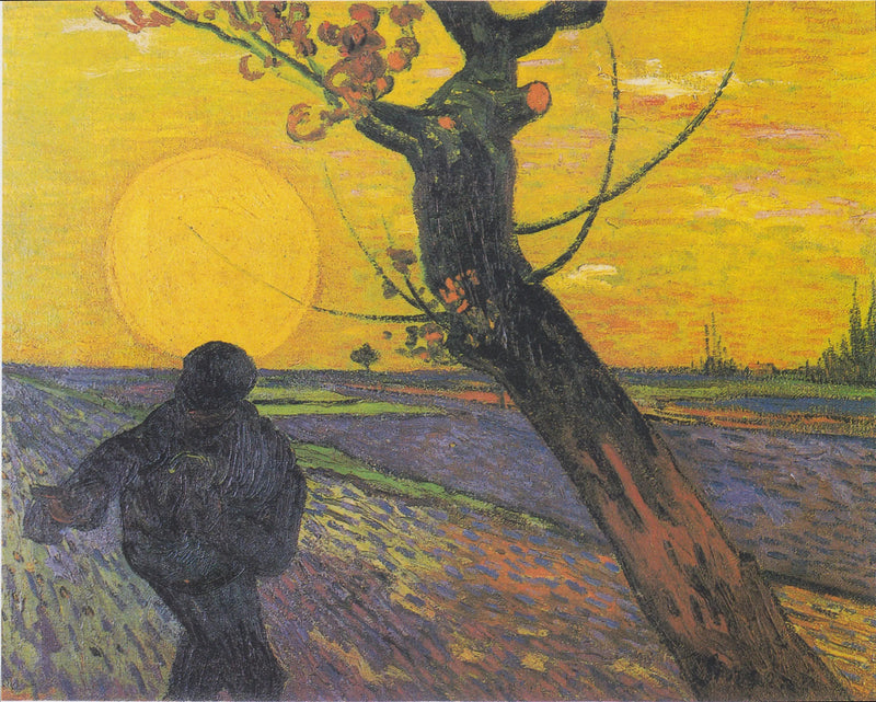 O semeador ao pôr do sol - Vincent van Gogh