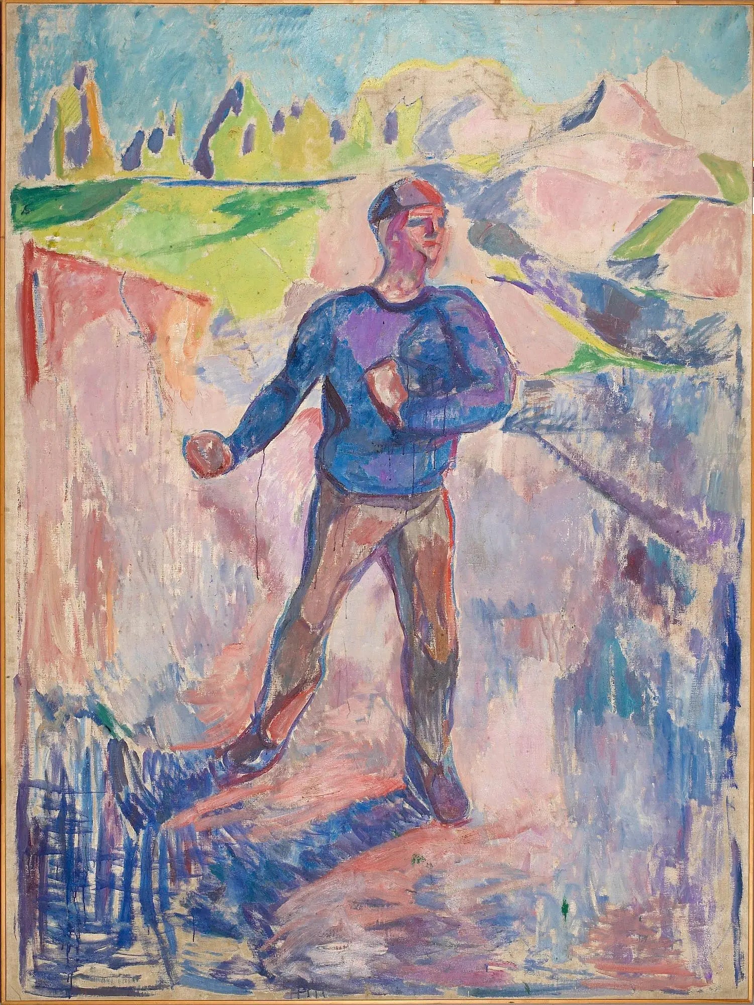 Reproduction du tableau « Le Semeur - Edvard Munch » par Alpha Reproduction en peinture à l’huile