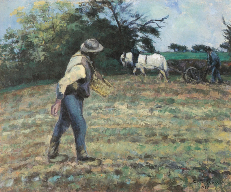 O Semear e o Lavrador, Montfoucault - Camille Pissarro