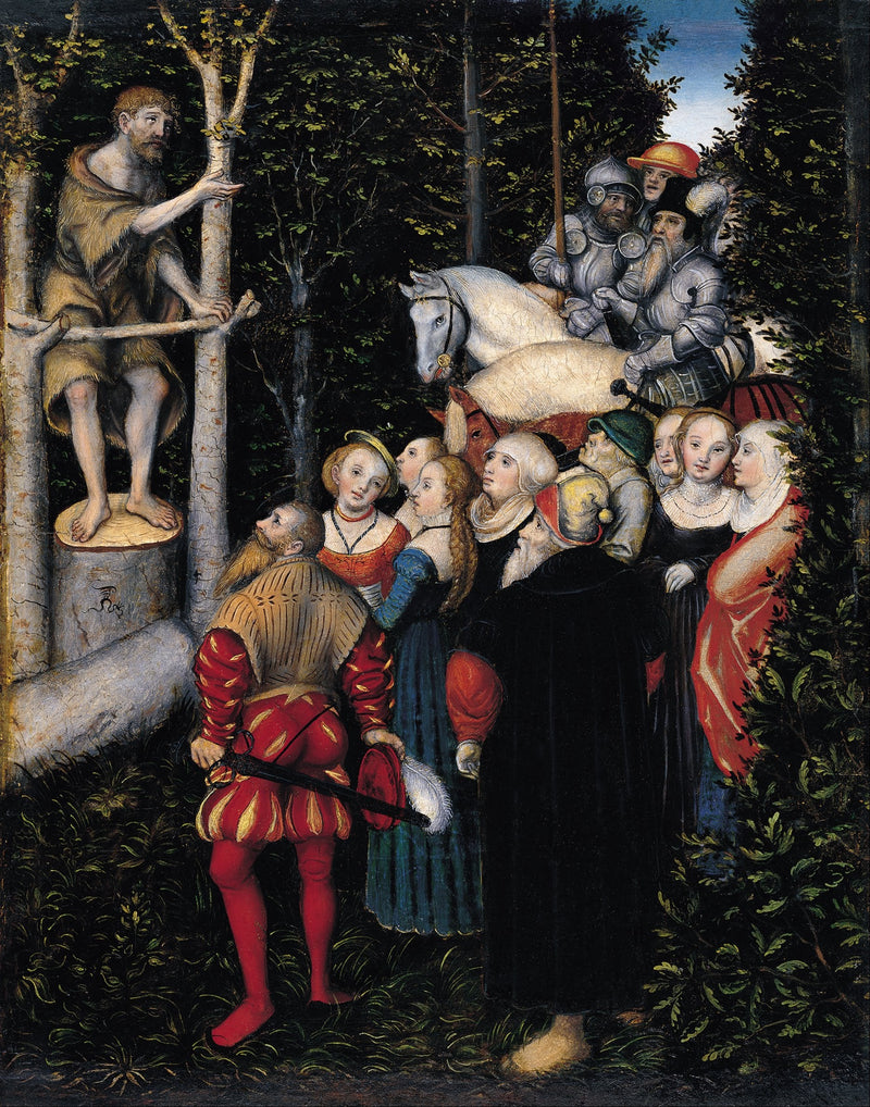 O sermão de São João Batista - Lucas Cranach, o Velho