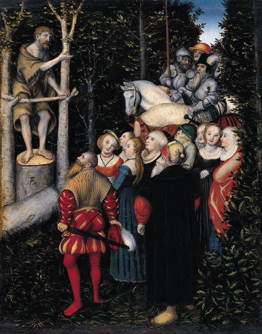O sermão de São João Batista - Lucas Cranach, o Velho