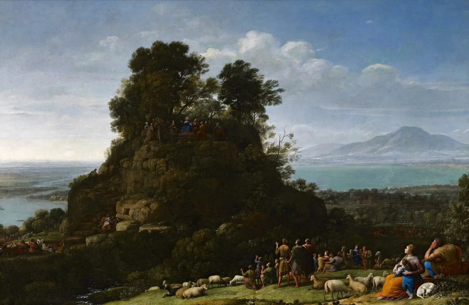 Le Sermon sur la montagne - Claude Lorrain image 1 copie de tableau peinte à la main
