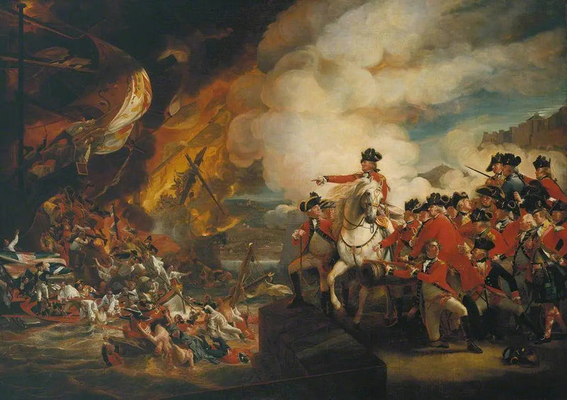 A sede e o alívio de Gibraltar, 13 de setembro de 1782; réplica - John Singleton Copley