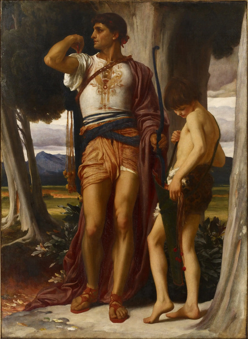 O sinal de Jonathan para Davi - Frederic Leighton