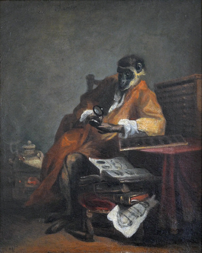O Macaco antiquário - Jean Simeón Chardin