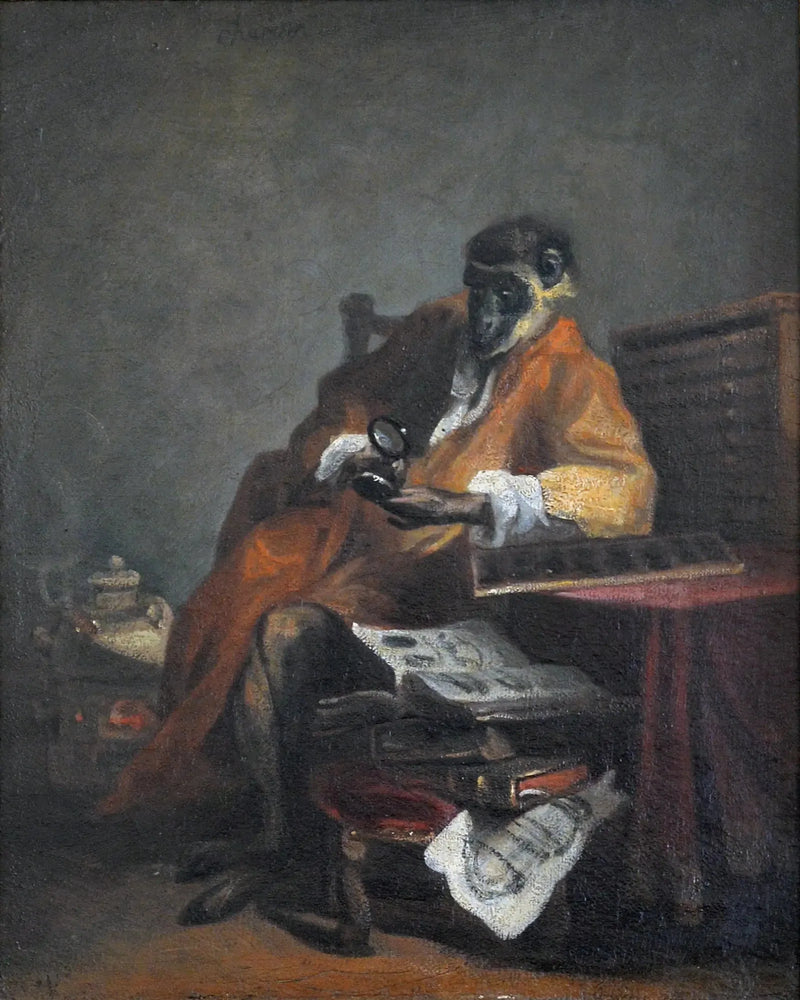 O Macaco antiquário - Jean Simeón Chardin