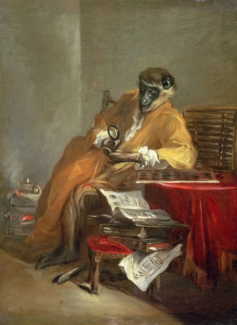 O Macaco Antiquário - Jean Simeón Chardin