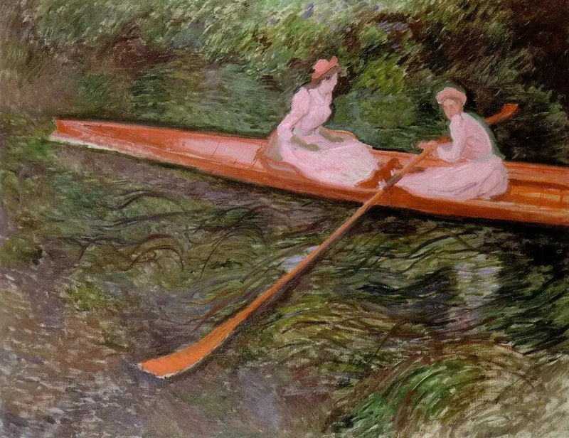 O skiff rosa - Claude Monet