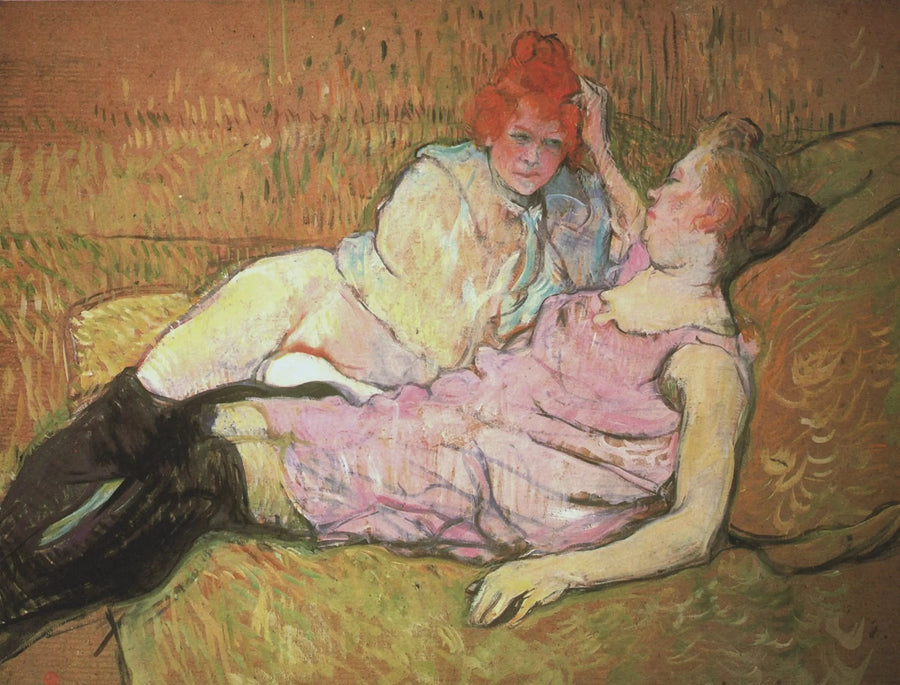 O Sofá - Henri de Toulouse-Lautrec