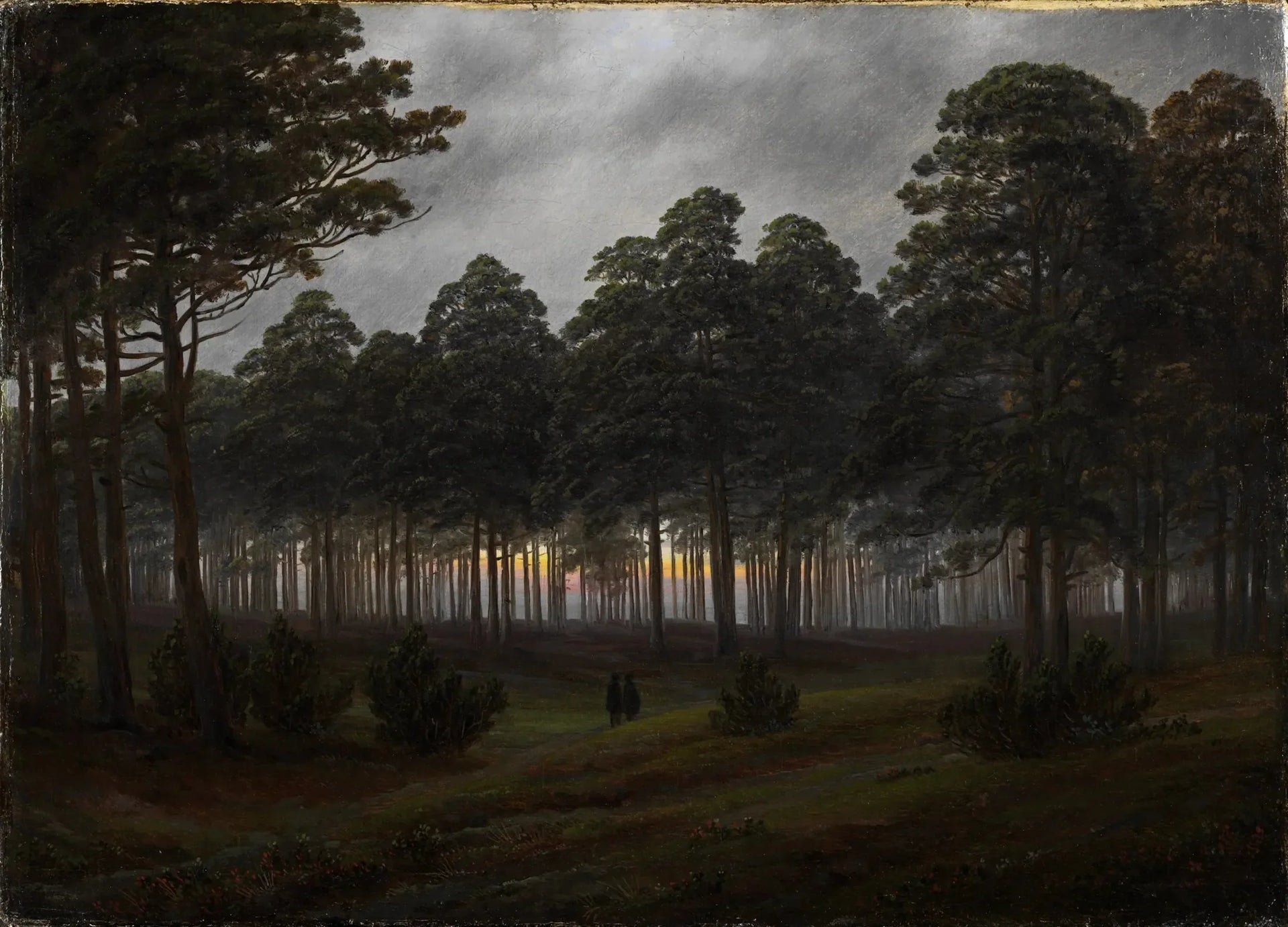 Le Soir - Caspar David Friedrich image 1 reproduction de peinture à l’huile