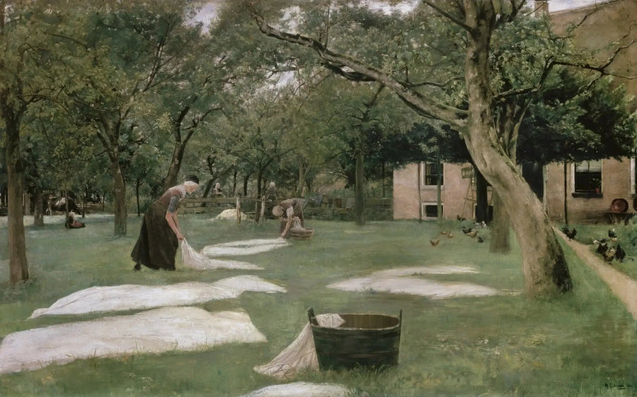 O chão branqueador - Max Liebermann