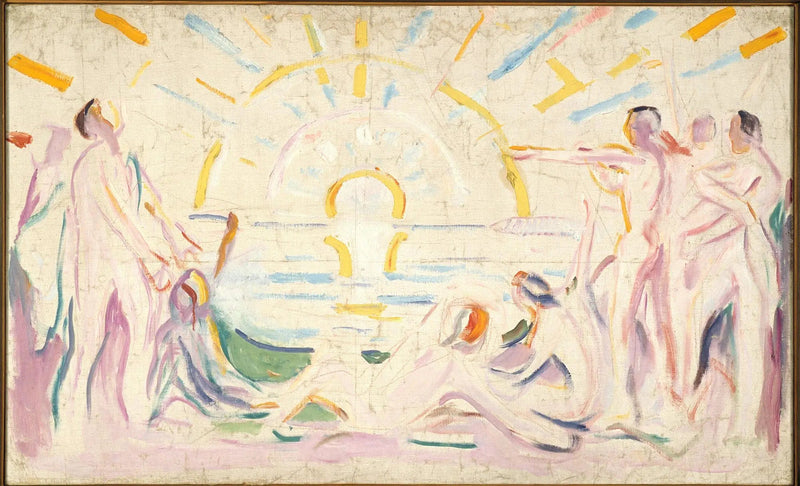 O Sol e o Despertar dos Homens Nus - Edvard Munch